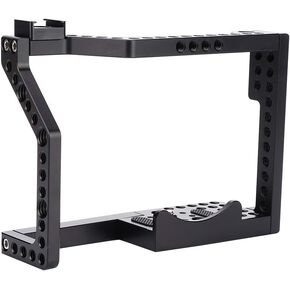 Acouto Aluminium Alloy Camera Cage Rig for GH4/5 Sturdy Multiple Holes Cold Shoe Mount