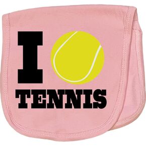 inktastic Tennis Gift Baby Burp Cloth Light Blue 10a67