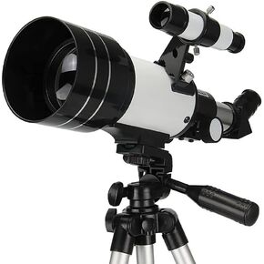 70mm Astronomy Refractor Telescope for Beginners Adults, Portable with Carry Bag, Tripod, Phone Adapter for Stargazing Outdoor Exploration