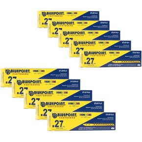 BLUEPOINT .27 Caliber Yellow Strip Powder Loads for Power Actuated Fastening System (1000 Count). Item# 27LS11L4. Ideal for Reliable Fastening Applications. 10-Pack Save $30