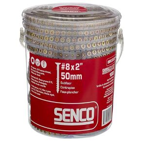 Senco - 08F200Y - Duraspin #8 by 2-Inch Flooring to Wood Collated Screw - 1, 000 Count Box