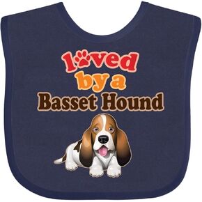 inktastic Basset Hound Dog Lover Baby Bib