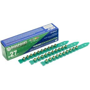 Bluepoint Fasteners Powder Actuated .27 Caliber Green Powder Load Strip Level 3. Item no: 27LS11L3