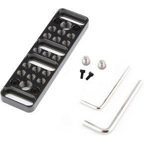 Multifunction Mounting Plate Cheese Plate with 1/4inch-20 and 3/8inch-16 Connection Board for Photographic Equipment