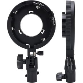 ciciglow Camera Flash Mount Adapter, for Bowens Mini to Standard for Bowens Flash Bracket Holder for Beauty Softbox Umbrella with 1.65cm Universal Interface