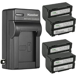 Kastar AC Wall Battery Charger Replacement for Hitachi VM-E635LA, VM-E645LA, VM-E755LA, VM-E835LA, VM-E855LA, VM-H70E, VM-H575LA, VM-H635A, VM-H640A, VM-H650, VM-H650A, VM-H655LA, VM-H665LA