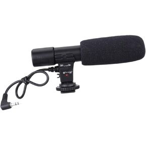 1Pc Video Microphone for DSLR Cameras and Camcorders High Sensitivity Interview Mic with Cable Wide Compatibility for Phones and Tablets Easy Installation with Hot Shoe
