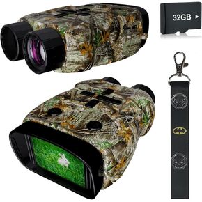 Kids Camera & Night Vision Goggles for Kids Boys and Girls, Christmas Birthday Gifts, Night Vision Binoculars with 32GB Memory Card(Camouflage)