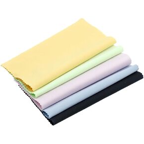 Microfiber Lens Cleaning Cloth 10pcs Black Microfiber Towels Phone Screen Cloths Easy to Clean Reusable Random Color