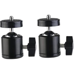 TOYANDONA Digital Camera Tripod Mount Adapter 2pcs Ball Head Mount for Camera Phone Holder and