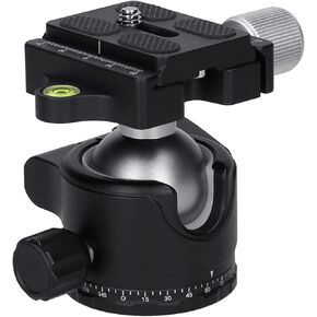 Andoer Andoer H-35A Panorama Ballhead Tripod Mount Adapter Ball Head U-Groove Low Gravity Center Aluminium Alloy Max. 15kg/33lbs Load Capacity
