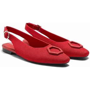 VIVAIA Kalina Mini Square-Toe Slingback Elegant Flat Sandals