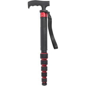 Camera Monopod with 6 Sections Telescopic, Aluminum Alloy Travel Monopod with Walking Stick Handle 1/4in 3/8in Screw 68.5in for Photography DSLR Cameras