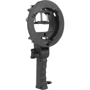 Acouto S Type Bracket for Mount Holder, Fast Install Flash Softbox Reflector Snoot, Portable 1st Generation Design