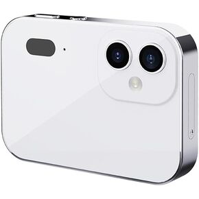 4K CCD Digital Camera 64MP Digital Flash Video Camera with Touch Screen 16X Digital Zoom IR Night Vision Camera White