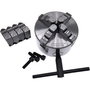 مجموعة تشاك ذاتية 4 بوصات 4 بوصة من K12-100 4 الفك ، تشاك ، تشاك ، تشاك ، Chuck ، Chuck Chuck 100mm للمخرطة الصغيرة مع الفولاذ المتصلب مع مجموعتين من الفك