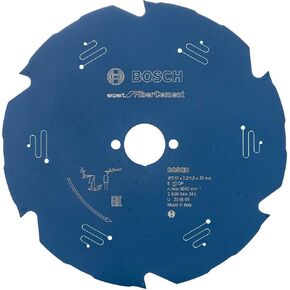 Bosch Professional 2608644345 Expert for Fibre Cement Circular Saw Blade (for Fibre Cement, 210 x 30 x 2.2 mm, 6 Teeth,Circular Saw Accessory), Diameter 210 mm