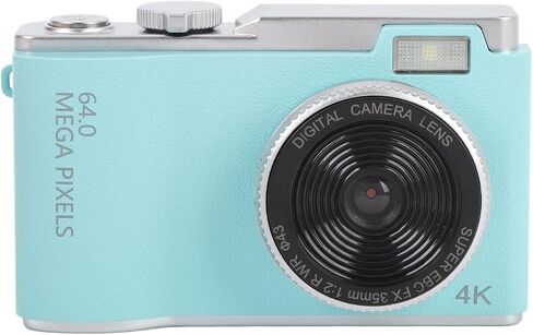 4K Digital Camera, 16X Zoom Video Camera Camcorder 64MP 2.4 Inch Screen Digital Camera Recorder Vlogging Camera Built in Mic, Handycam Camcorder for Teens Beginners Travel in Saudi Arabia