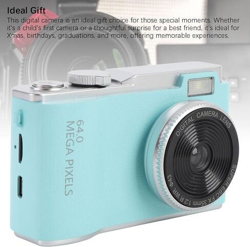 4K Digital Camera ، 16x Zoom Video Camera Camcorder 64mp 2.4 بوصة شاشة مسجل الكاميرا الرقمية Vlogging Camera مدمجة في MIC ، وكاميرات Handycam للمبتدئين المبتدئين Travel in Kuwait