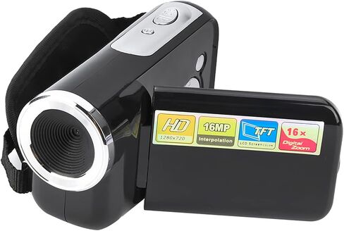 Digital Video Camera Toy, Handheld Video Camcorder Toy, 16X HD Digital Video Camera Camcorder with TFT LCD Sceen(Black) in Saudi Arabia