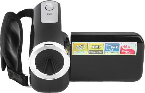 Digital Video Camera Toy, Handheld Video Camcorder Toy, 16X HD Digital Video Camera Camcorder with TFT LCD Sceen(Black) in Saudi Arabia