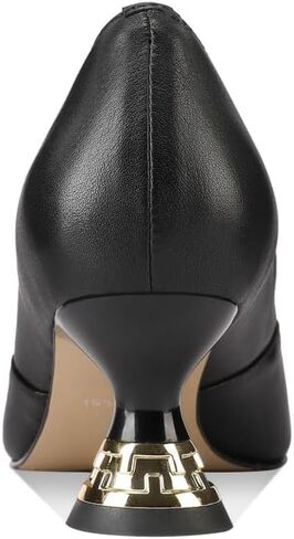 TinaCus Women's Pointed Toe Handmade Cone Heels Genuine Leather Slip On Pumps Shoes in Saudi Arabia