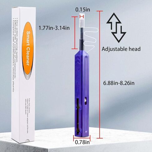 1 1.25mm Plug Connector Fiber Cleaning Pen and 1 2.5mm Plug Connector Fiber Cleaning Pen in Saudi Arabia