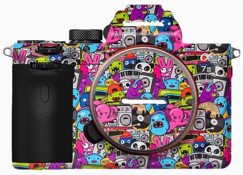 Camera Decal Skin for Sony A7M3 3M Material Sticker Waterproof Camera ProtectorShadow Camouflage Black in Saudi Arabia