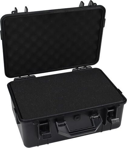 Camera Hard Case with Foam Protective Case Hard Shell Cases for Electronics Camera Large Travel Equipment Cases Waterproof Storage Box, 15" L x 10" W x 6" H in Saudi Arabia