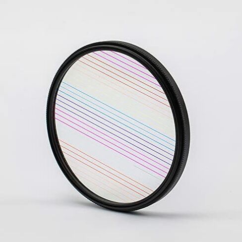 49mm, 58mm, 67mm, 72mm, 77mm and 82mm Rainbow Blue Stripe Filter Flare Camera Lenses(58mm,Blue) in Kuwait