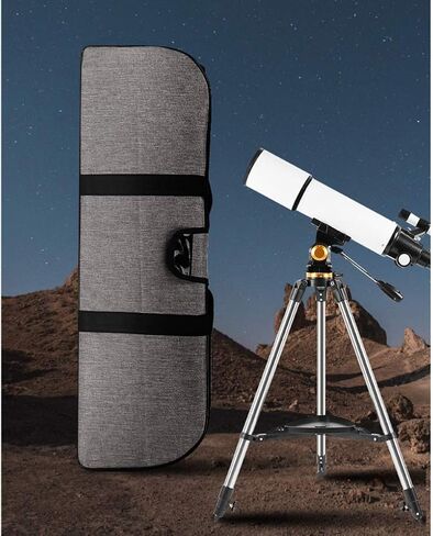 80mm Astronomy Refractor Telescope, Children's Astronomical Monoscope BeginnersMonocularSpotting Scope Home Decor Xmas Gift White, in Saudi Arabia