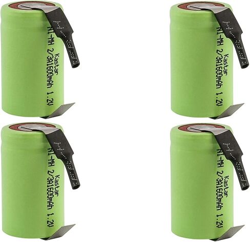 Kastar 6-Pack 2/3A 1.2V 1600mAh NiMH Battery W/Tabs for Toothbrushes, Cameras, Camcorders, Phones, Pagers, Medical Instruments/Equipment, High Power Static Applications (Telecoms, UPS and Smart Grid) in Saudi Arabia