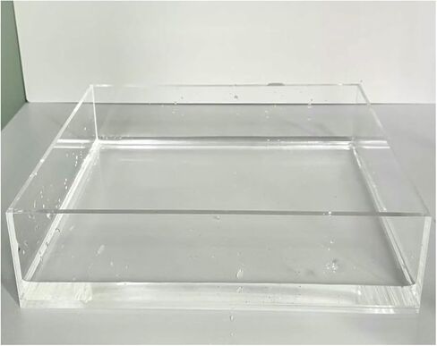 5MM/0.2IN Thickness Display Box, Underwater Shooting Props Food and Cosmetics Shooting Tray, Acrylic Shallow Water Tank Transparent Water Tank in Saudi Arabia