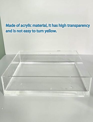 5MM/0.2IN Thickness Display Box, Underwater Shooting Props Food and Cosmetics Shooting Tray, Acrylic Shallow Water Tank Transparent Water Tank in Saudi Arabia