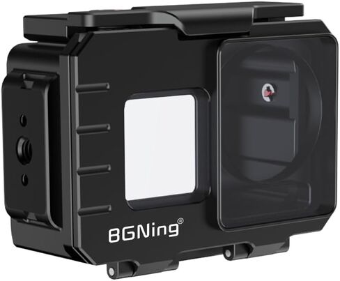 BGNing Diving Camera Protective Frame, Compatible with Action5PRO/4/3 Aluminum Sports Camera Deep Sea Waterproof Case, 80M Underwater Photography (Basics) in Saudi Arabia