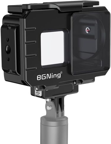 BGNing Diving Camera Protective Frame, Compatible with Action5PRO/4/3 Aluminum Sports Camera Deep Sea Waterproof Case, 80M Underwater Photography (Basics) in Saudi Arabia