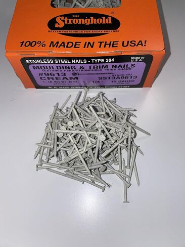 Eagle 1 Smooth Shank 304 Painted Stainless Steel Aluminum Fascia Cover and Siding Nails -1lb Boxes, 1.25 inch, about 600 nails per box (1LB GREEN) in Saudi Arabia