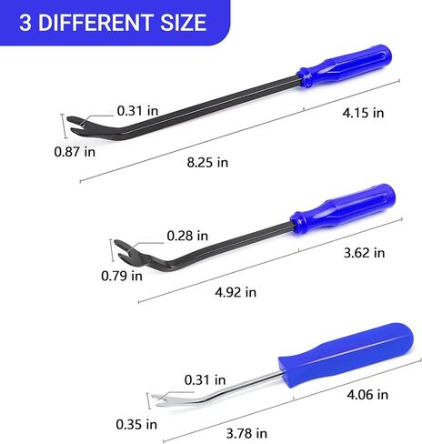 3Pcs Auto Fastener Remover Trim Rivet Removal Tool Kit for Car Door Panel Dashboard in Saudi Arabia