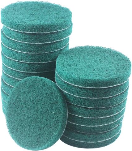 4 Inch Mixed Grit Drill Brush Scrubber Scouring Pads, 20 Pcs Hook & Loop Power Scrubber Scour for Rotary Tools, Random Orbital Sander (180#/400#/800#/1200#) in Saudi Arabia