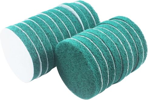 4 Inch Mixed Grit Drill Brush Scrubber Scouring Pads, 20 Pcs Hook & Loop Power Scrubber Scour for Rotary Tools, Random Orbital Sander (180#/400#/800#/1200#) in Saudi Arabia
