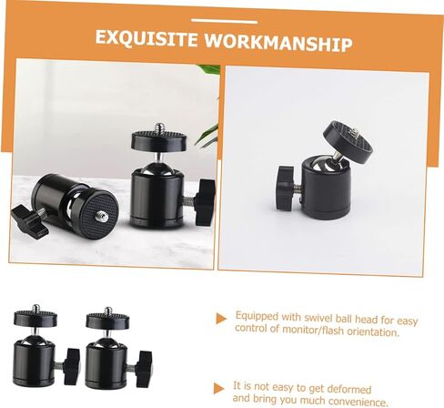 TOYANDONA Digital Camera Tripod Mount Adapter 2pcs Ball Head Mount for Camera Phone Holder and in Saudi Arabia