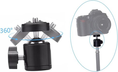 TOYANDONA Digital Camera Tripod Mount Adapter 2pcs Ball Head Mount for Camera Phone Holder and in Saudi Arabia