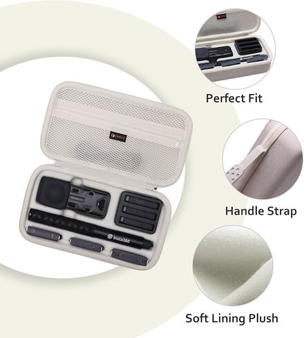 Xanad Hard Case لـ Insta360 x5/x4/x3/x2 camera 8k 360 Action Camera - حقيبة حمل تخزين (أسود) in Saudi Arabia