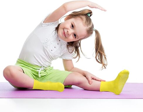 GRPSKCOS TODDLER NON SLIP SABHS 12 أزواج الفتيات قبضة الجوارب المضادة للزلاجات للفتيات 1-7 سنوات in Kuwait