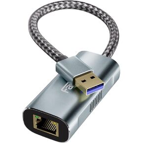 2.5G USB to Ethernet Adapter, USB 3.0 to RJ45 Ethernet Adapter, Gigabit LAN Adapter for Nintendo Switch, Xbox 360, Laptop, Computer, Mac, Chromebook, Microsoft Surface
