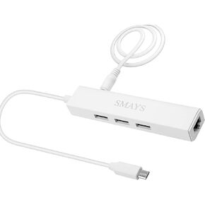 USB Ethernet Adapter Replacement for Roku Express 4K+ 2021 and TV Stick Streaming Media Player - with Micro USB OTG Hub