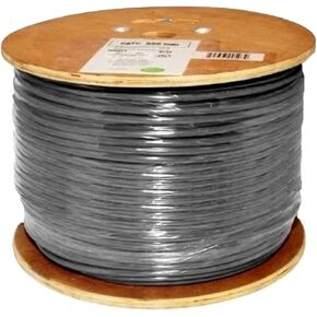 Vertical Cable Cat6, 550 MHz, Shielded, 23AWG, Solid Bare Copper, 1000ft, Bulk Ethernet Cable, Gray in Kuwait