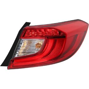 Tail Light Assembly Compatible With 2018 2019 2020 2021 Honda Accord Sedan Rear Outer Taillight 18 19 20 21 Honda Accord Rear Brake Lamp Replacement (Passenger Side)