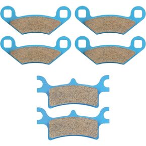 Front & Rear Brake Pads for Polaris Sportsman 400 450 700 800 2002-2014, Scrambler 500 2005-2012, Trail Blazer 250 330, Magnum 325 Trail Boss 330-2 Sets Ceramic Organic