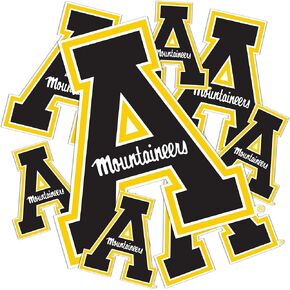Appalachian State University Sticker Mountaineers App State Stickers Vinyl Decals Laptop Water Bottle Car Scrapbook T3 (Type 3-1)